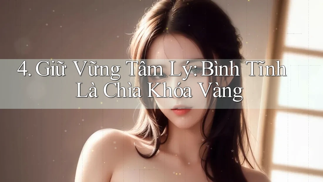 4. Giữ Vững Tâm Lý: Bình Tĩnh Là Chìa Khóa Vàng 4. Giữ Vững Tâm Lý: Bình Tĩnh Là Chìa Khóa Vàng