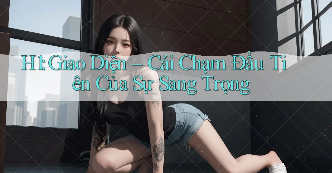 H1: Giao Diện – Cái Chạm Đầu Tiên Của Sự Sang Trọng H1: Giao Diện – Cái Chạm Đầu Tiên Của Sự Sang Trọng