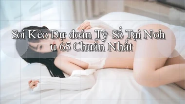 soi kèo dự đoán tỷ số tại nohu 65 chuẩn nhất