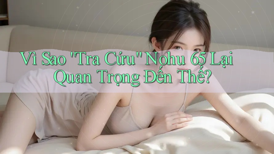 Vì Sao “Tra Cứu” Nohu 65 Lại Quan Trọng Đến Thế? Vì Sao “Tra Cứu” Nohu 65 Lại Quan Trọng Đến Thế?