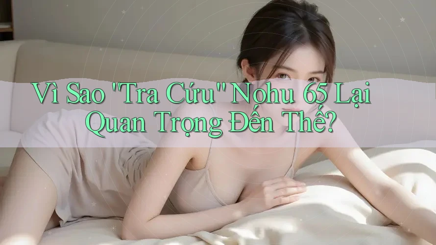 Vì Sao “Tra Cứu” Nohu 65 Lại Quan Trọng Đến Thế? Vì Sao “Tra Cứu” Nohu 65 Lại Quan Trọng Đến Thế?